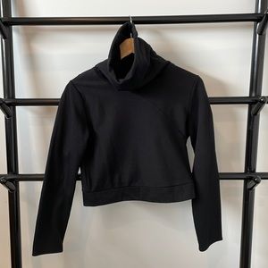 ALO small cropped funnel neck sweatshirt